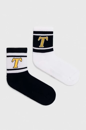 Ponožky Tommy Jeans 2-pak tmavomodrá farba, 701228093