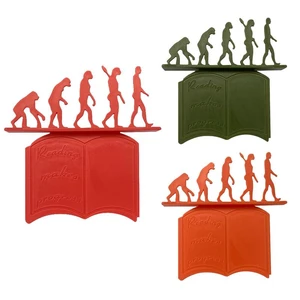 Creative Bookmarks Unique Markers Artwork Book Markers Aesthetic Bookmarks Human Evolution Bookmark Solid Color Gorilla Bookmark