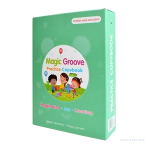 M17F Practice Copybook Writing Practice Book for Children 5 Reusable Copybooks with Refills and Pen Holding Aid