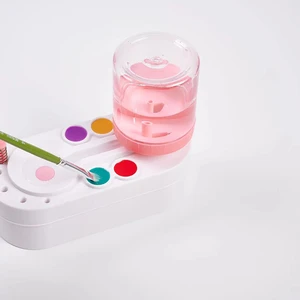 Upgrade Hexagon Brush Cleaner Machine Painting Brush School Cleaning Stationary Supplies Painting Cleaning Brushes Kids