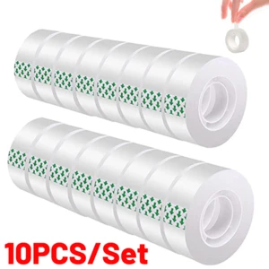 10PCS Multifunctional Universal Transparent Tape Mini Portable Student Clear Tapes Home Office Stationary Supplies 8/12/18cm