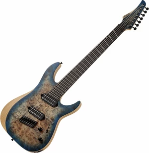 Schecter Reaper-7 Multiscale Satin Sky Burst