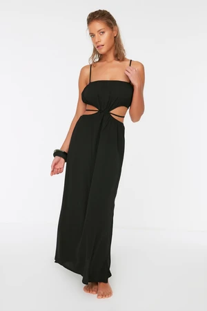 Trendyol Black Cut-Out Detailed Beach Dress