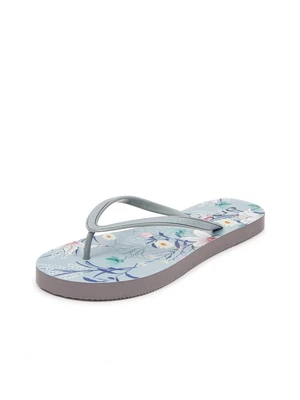 Orsay Light blue women patterned flip-flops - Women