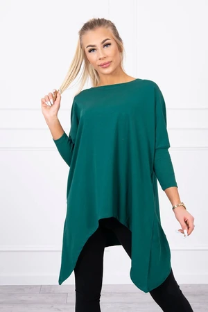 Blouse oversize dark green