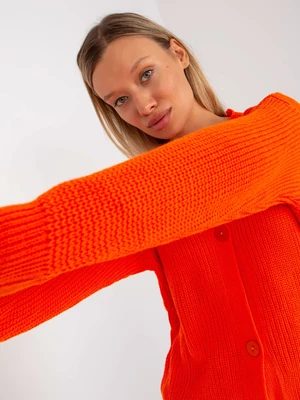 Orange oversize cardigan RUE PARIS