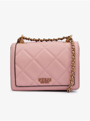 Pink Women Crossbody Handbag Guess Abey Convertible Xbody Flap - Women