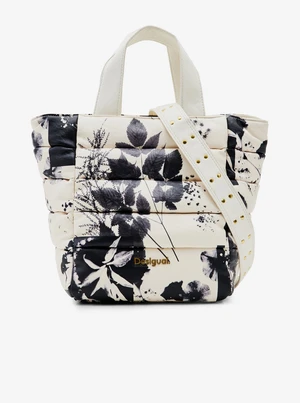 Black and cream ladies handbag Desigual No Name Valdiva - Women