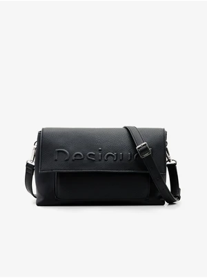 Black Womens Crossbody Handbag Desigual Half Logo Venecia 2.0 - Women