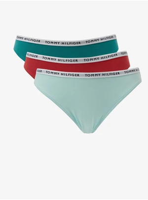 Tommy Hilfiger Set of three panties in light blue, red and green Tommy - Women