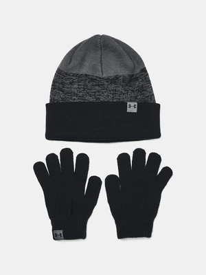 Under Armour Beanie & Glove Combo-BLK - Boys