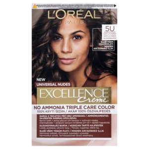 Loréal Paris Excellence Creme Universal Nudes odstín 5U světlá hnědá barva na vlasy