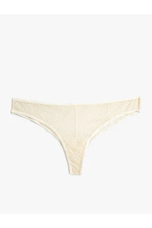 Koton Women's Ecru Lace Panties