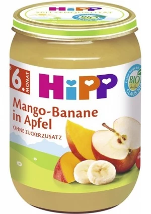 HiPP BIO Jablka s mangem a banány 190 g
