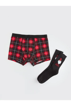 LC Waikiki New Year's Themed Men's Boxers and Socks