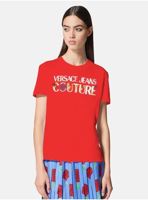 Červené dámske tričko Versace Jeans Couture