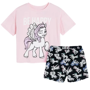 Pyžamo My Little Pony- růžová, černá - 158 MIX