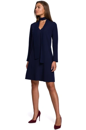 Stylove Woman's Dress S233 Navy Blue