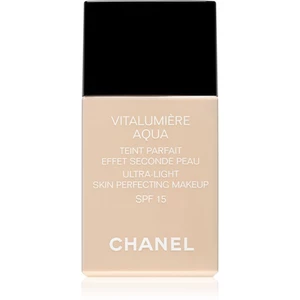 Chanel Vitalumière Aqua ultra lehký make-up pro zářivý vzhled pleti odstín 22 Beige Rosé SPF 15  30 ml