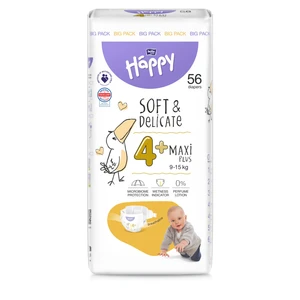 BELLA HAPPY Baby maxi plus 9 - 15 kg 56 kusů