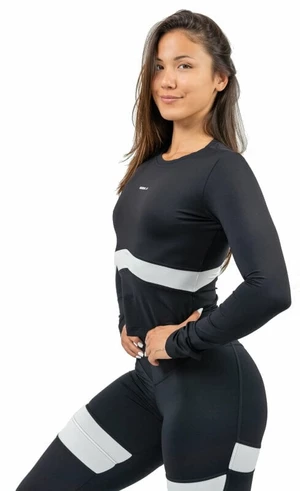 Nebbia Long Sleeve Sporty Top True Hero Black L T-shirt de fitness