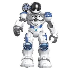 ROBO Alive MaDe Guliver vzdelávacia hračka • interaktívny robot • svietiace pohyblivé oči • kanón s plastovými strelami na ramene • robotická reč • ta