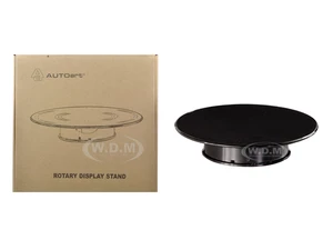 Rotary Display Turntable Stand Medium 10 Inches with Black Top for 1/64 1/43 1/32 1/24 1/18 Scale Models by Autoart