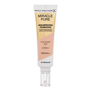 Max Factor Miracle Pure Skin-Improving Foundation SPF30 30 ml make-up pro ženy 30 Porcelain na všechny typy pleti