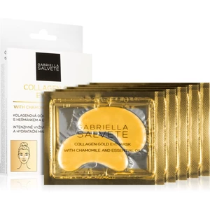 Gabriella Salvete Eye Mask Collagen Gold očná maska proti opuchom a tmavým kruhom s kolagénom 5x2 ks