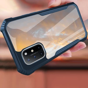 Bakeey for OnePlus 8T Case with Bumpers Shockproof Anti-Fingerprint Transparent Acrylic Protective Case