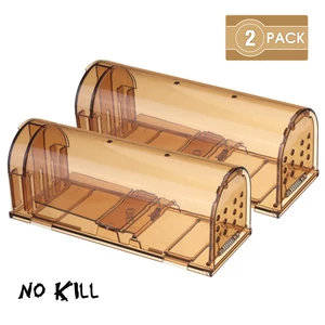 2PCS Godmorn plastic trap cages each set of 2 brushed neutral boxes