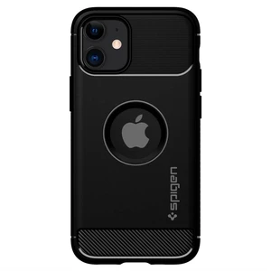 Kryt na mobil Spigen Rugged Armor na Apple iPhone 12 mini (ACS01743) čierny ochranné pouzdro • pro telefony Apple iPhone 12 mini • přístupné konektory