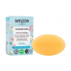 Weleda Shower Bar Geranium + Litsea Cubera 75 g tuhé mydlo pre ženy