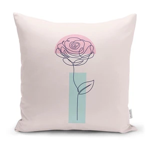 Obliečka na vankúš Minimalist Cushion Covers Drawing Flower, 45 x 45 cm