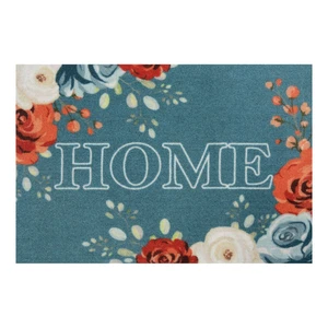 Modrá rohožka Hanse Home Flower Home, 40 x 60 cm