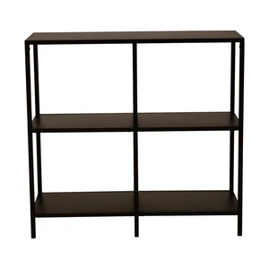 Čierny kovový regál Canett Lite, šírka 100 cm