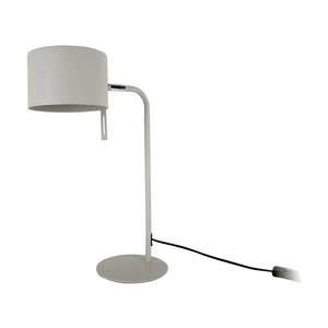 Sivá stolová lampa Leitmotiv Shell, výška 45 cm