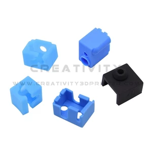 Creativity® 5Pcs Silicone Sock for V6 Volcano V5 J-head Hotend Extruder MK8/CR10/CR10S Heated Block Warm Keeping Cover 3