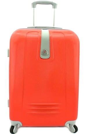 Cestovní palubní kufr Agrado / 4 kolečka - červená (S) 40l