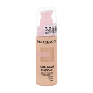 Dermacol Collagen Make-up SPF10 20 ml make-up pre ženy Nude 3.0 na veľmi suchú pleť; na dehydratovanu pleť; proti vráskam; spevnenie a lifting pleti