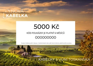 NovaKabelka.cz Dárková poukázka v hodnotě 5000 Kč