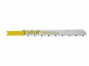 Listy do priamočiarej píly 5ks, 75x4,0mm, úchyt UNIVERSAL, HCS, EXTOL PREMIUM