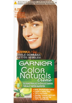 Permanentní barva Garnier Color Naturals 6.25 světlá ledová mahagonová + dárek zdarma