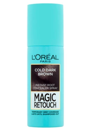 Sprej pro zakrytí odrostů Loréal Paris Magic Retouch - 75 ml, ledově tmavě hnědá - L’Oréal Paris + dárek zdarma