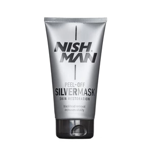 Nish Man Čierna maska na tvár Nish Man Peel-Off Blackmask (150 ml) - Silver