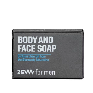 Zew for men Tuhé mydlo na telo a tvár s aktívnym uhlím Zew for men (85 ml)
