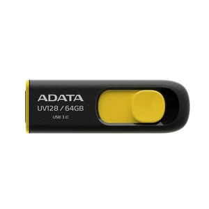 USB kulcs A-DATA UV128, 64GB, USB 3.1 - sebesség 90/40 MB/s (AUV128-64G-RBY)