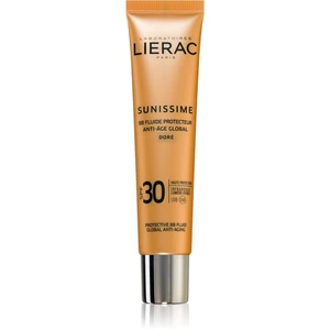 Lierac Sunissime Global Anti-Ageing Care ochranný tónovaný fluid na obličej SPF 30 odstín Golden 40 ml