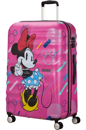 American Tourister Cestovní kufr Wavebreaker Disney Spinner 96 l - fuchsiová