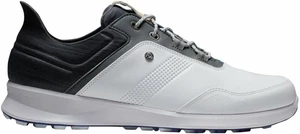 Footjoy Stratos Mens Golf Shoes White/Black/Iron 41 Calzado de golf para hombres